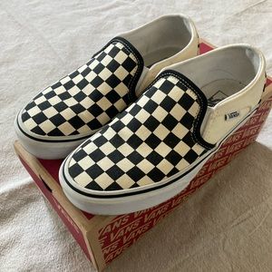 Checkerboard Slip-on Vans